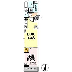 セレスティア小茂根 1LDKの間取図画像