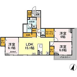KYS 3LDKの間取図画像