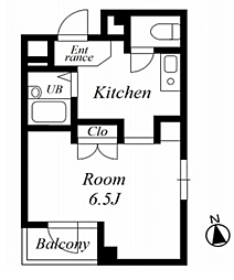 リベルタ椎名町 3階1Kの間取り