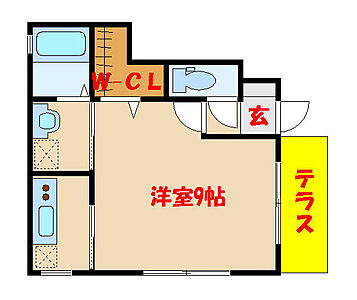 間取り：反転タイプです