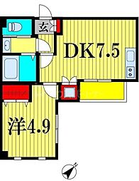 東葉高速鉄道 西船橋駅 徒歩3分の賃貸マンション 7階1DKの間取り