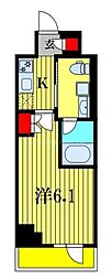 船橋市西船6丁目マンション 1Kの間取図画像