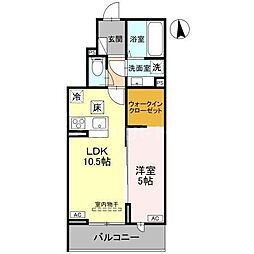 間取図画像 1LDK