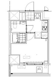 GENOVIA草加 1Kの間取図画像