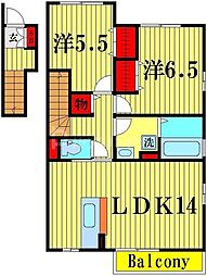 MODANCOURT和 2LDKの間取図画像