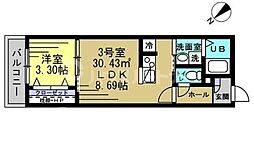 クレストリーズ 1LDKの間取図画像