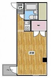 ハウス・イセザキ ワンルームの間取図画像