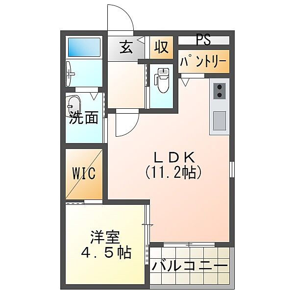 ラスヴェール西条 101｜広島県東広島市西条町下見(賃貸アパート1LDK・1階・44.71㎡)の写真 その2