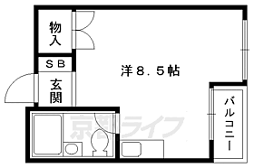 京都府京都市左京区下鴨東半木町（賃貸マンション1R・4階・22.00㎡） その2