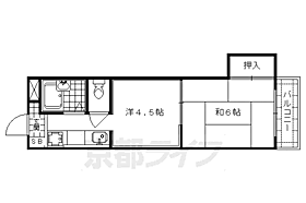 京都府京都市北区紫竹栗栖町（賃貸マンション2K・2階・25.02㎡） その2