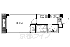 京都府京都市左京区下鴨梁田町（賃貸マンション1K・6階・25.00㎡） その2