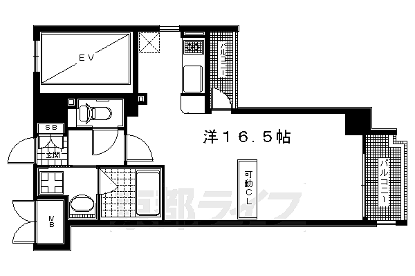 レジディア御所東 704｜京都府京都市上京区新烏丸頭町(賃貸マンション1R・7階・37.65㎡)の写真 その2