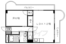 京都府京都市左京区一乗寺梅ノ木町（賃貸マンション1LDK・4階・47.88㎡） その2