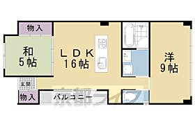 ブルースカイ恩阿鳳 201 ｜ 京都府京都市北区衣笠赤阪町（賃貸マンション2LDK・2階・73.35㎡） その2