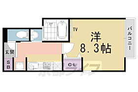 京都府京都市中京区聚楽廻南町（賃貸マンション1K・3階・26.12㎡） その2