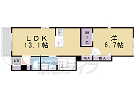 京都府京都市左京区田中南大久保町（賃貸アパート1LDK・1階・51.04㎡） その2