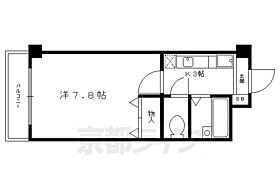 京都府京都市左京区田中上古川町（賃貸マンション1K・1階・23.20㎡） その2