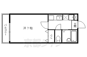 京都府京都市左京区松ケ崎東町（賃貸マンション1K・1階・21.00㎡） その2