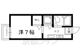 京都府京都市左京区北白川下池田町（賃貸アパート1K・1階・18.00㎡） その2