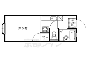 京都府京都市北区上賀茂二軒家町（賃貸アパート1K・2階・19.87㎡） その2