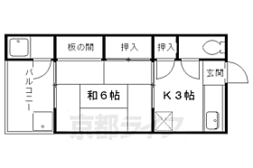 京都府京都市左京区松ケ崎三反長町（賃貸アパート1K・1階・18.00㎡） その2