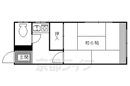インペリアル佐竹 3階1Kの間取り