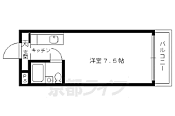 ハイツチロル 1Kの間取図画像