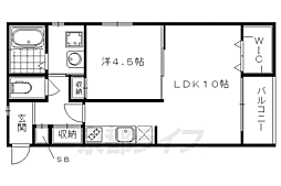 京阪本線 出町柳駅 徒歩9分の賃貸マンション 4階1LDKの間取り