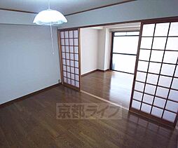 叡山電鉄叡山本線 元田中駅 徒歩4分の賃貸マンション 4階2Kのリビング/ダイニング