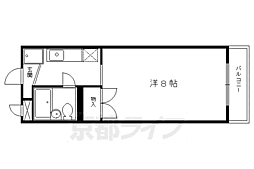 レジデンスひいらぎ 3階1Kの間取り