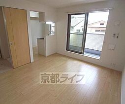 京都市営烏丸線 松ヶ崎駅 徒歩4分の賃貸アパート 3階1LDKのリビング/ダイニング