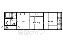 ハイツスガ2 2DKの間取図画像