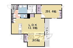 SORAIRO HILLS 2LDKの間取図画像