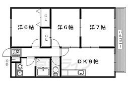 京阪交野線 郡津駅 徒歩14分 2階/-