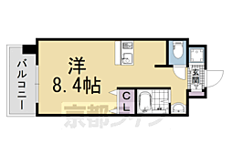プレサンス京都烏丸NEXT 1Kの間取図画像