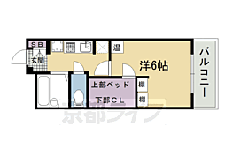 レオパレス青嶺 1Kの間取図画像