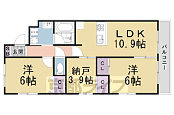 エクラン二条城 4階/-