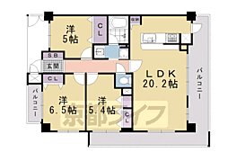 パデシオン京都十条 3LDKの間取図画像