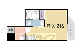 KYOTOHOUSE西京極 ワンルームの間取図画像
