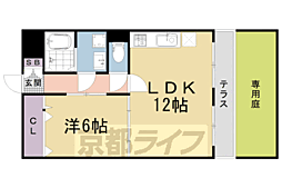 ハイツDSK 1LDKの間取図画像