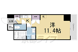 グランパーク・ポラリス 1Kの間取図画像
