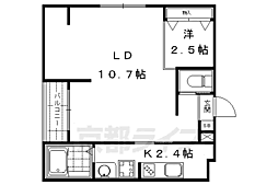 アネックスふや町 1LDKの間取図画像
