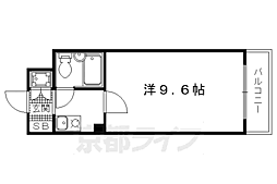 ホーユウコンフォルト二条城前 1Kの間取図画像