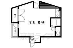 シェモア2福助ビル ワンルームの間取図画像