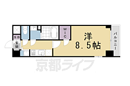 ESPLACEKYOTORAKUNAN 1Kの間取図画像