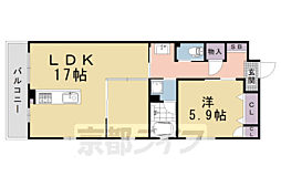 Rhino Flats JOY 1LDKの間取図画像