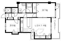 御所西ロイヤルプラザ 4階