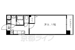 プラネシア星の子京都御所 1Kの間取図画像