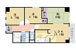 パインフィールド吉祥院 3LDKの間取図画像