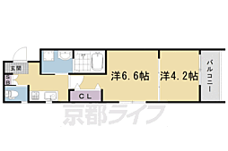 MJC京都丹波口 2Kの間取図画像